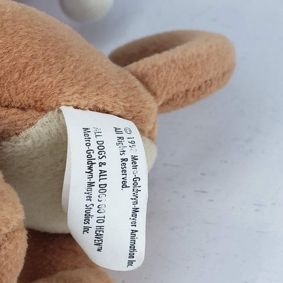 All Dogs Go To Heaven Christmas Carol Charlie Bean Bag Plush Stuffed Animal 1998 - Picture 6 of 6